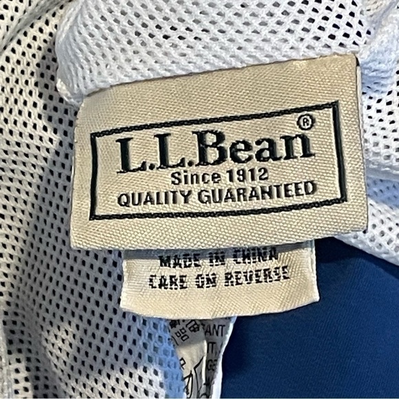 LL Bean Shorts Lined Swim Trunks Mens Large Blue Board Shorts Outdoor Pockets - Picture 3 of 10